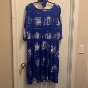 3/4 sleeve Royal Blue Dress - tags still on.
